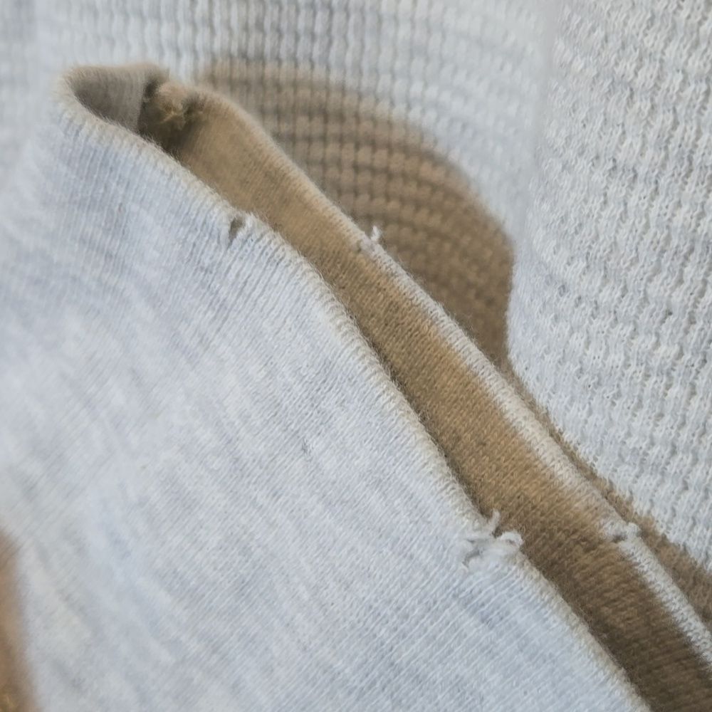 Aeropostale‎ Men's Y2K Thermal Henley Shirt XL Waffle Knit Thick Muscle 2000's - Picture 11 of 15